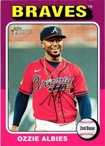 2024 Topps Heritage #345 Ozzie Albies - Picture 1 of 2