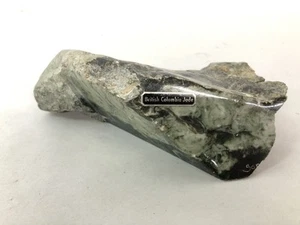 Semi Polished Green British Columbia Jade Specimen Large Rock 1 lb. 12 oz. - Bild 1 von 10
