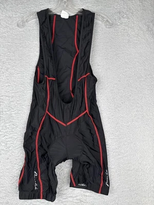 Przewalski Bib Shorts Mens Medium Black Red Padded Cycling Compression - Image 1 of 4
