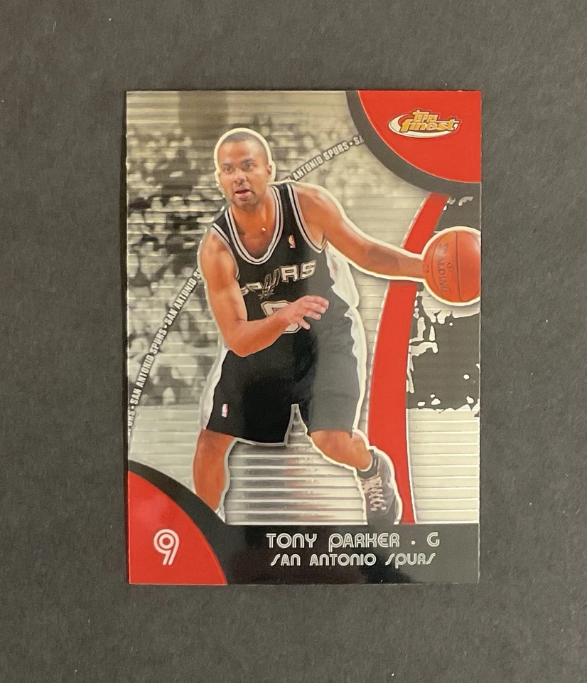 2007-08 Topps Finest - #9 Tony Parker Spurs - Image 1 of 1