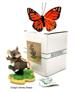 CHARMING TAILS Did I Do That Cookie Figurine, Boxed Silvestri - Picture 1 of 8