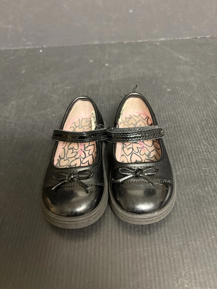 Carter's девочек ясельного возраста размер 6 черный платье туфли с бантом акцент 2C - Изображение 1 из 4