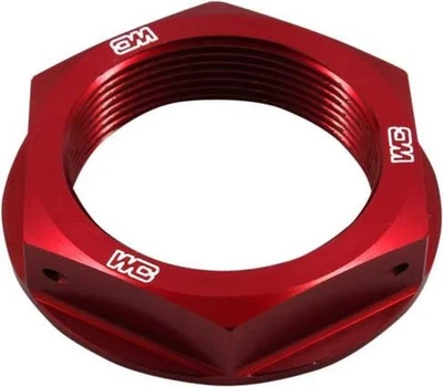 Works Connection Steering Stem Nut - Red Motorcycle ATV/UTV Street Bike 24-305 - Image 1 of 4