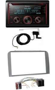 Pioneer 2DIN MP3 DAB USB CD Bluetooth Autoradio für Alfa Romeo 147 GT 00-10 silb - Picture 1 of 8