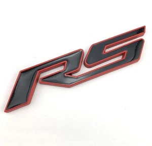 RS Boot Badge Black Red Emblem 112mm for Commodore Barina Cruze Monaro Astra - Picture 1 of 3