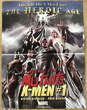 X-MEN #1 ADI GRANOV / YOUNG ALLIES - MARVEL DOUBLE-SIDED PROMO POSTER 2010