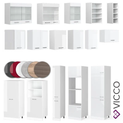 Unterschrank Hängeschrank Küchenmodule Korpus Weiß Arbeitsplatte R-Line Vicco - Bild 1 von 4
