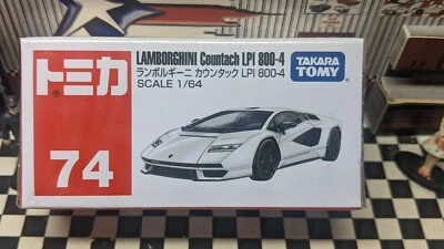 TOMICA #74 LAMBORGHINI COUNTACH LPI 800-4 ESCALA 1/64 NUEVO EN CAJA ¡¡STOCK EE. UU.!!! Foto 1 de 4