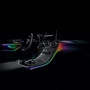 LETRONIX EL Wire Ambientebeleuchtung Auto VW Golf 5 Golf 6 Golf 7 Jetta 2 - Picture 1 of 16