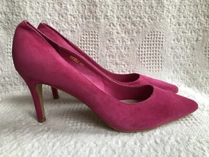 " MIDAS " SUEDE LEATHER STILETTO SHOES - SIZE 41 ( " BERRI " ) - Picture 1 of 14