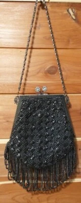 Bolso de Noche Satinado Gris Con Cuentas Cartera Ocasión Especial Baile de graduación Boda Novia Nuevo sin Etiquetas Foto 1 de 4