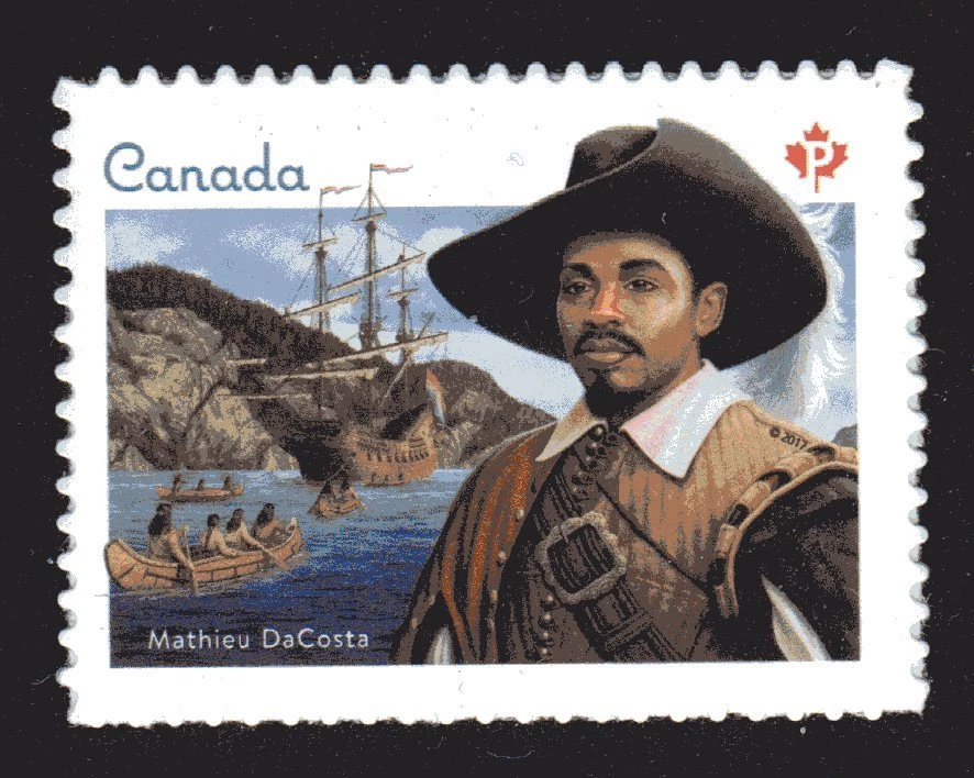 2017 Canada SC#2969 Mathieu Da Costa-Black History - Ships-Boats from bk - M-NH  - Image 1 of 1