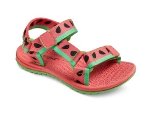 Toddler Girls' Double StrapSport Slide Sandals Cat & Jack - Coral Size 11/12 - Picture 1 of 9