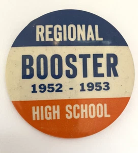 vintage 1950s button pin High School - Picture 1 of 3