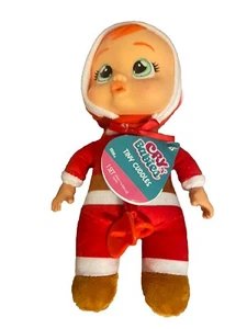 Cry Babies Tiny Cuddles Christmas Claus Plush Dolls Pacifier Tears - Picture 1 of 3