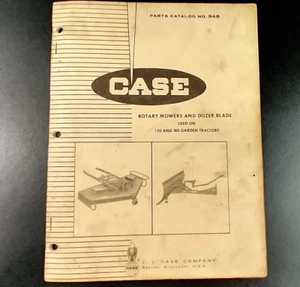 Vintage Parts Manual Case Rotary Mower and Dozer Blade for 130 and 180 Tractor - Picture 1 of 11