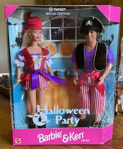 De colección Nuevo 1998 Fiesta de Halloween Barbie y Ken Conjunto de Regalo Muñeca de Moda Mattel #19874 - Imagen 1 de 3