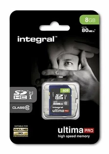 Integral 8GB SDHC Card SDHC Memory Card HD Camcorders Digital camera Memory Card - Picture 1 of 2