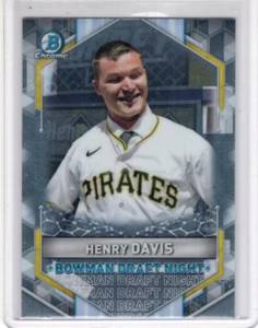 Henry Davis 2021 Bowman Draft Draft Night Insert #BDN-1 Pittsburgh Pirates - Picture 1 of 2
