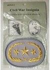 CIVIL WAR CONFEDERATE GENERAL INSIGNIA OFFICER PATCH