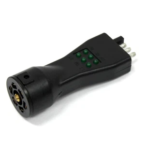 7 Way Blade & 4 Pin 6 Function Light Tester For RV Truck Trailer Socket Circuit - Foto 1 di 4