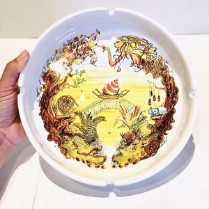Artist Wary Meyers Decorative Art Ashtray New Whimsical Fairy Snail Mushroom Cat - Picture 1 of 7