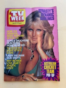 Vintage television - "Australian TV Week" Feb 83 Elton John Linda Evans Dynasty - Picture 1 of 17