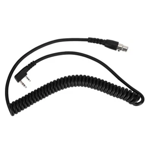 2-Pin to 5-Pin Coil Cord Cable for Kenwood/HYT/Baofeng/Relm Two Way Radios and - Picture 1 of 7