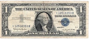 $1.00 1957B Silver Certificate *Note - Picture 1 of 2