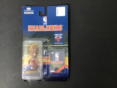 Figura de cabeza de cartel Corinthian 1996 Dennis Rodman Chicago Bulls pelo amarillo Foto 1 de 4
