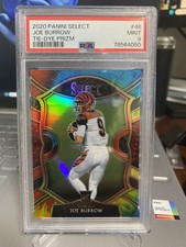 2020 Panini Select JOE BURROW Tie Dye 01/25 PSA 9 Concourse RC #46 Rookie Prizm