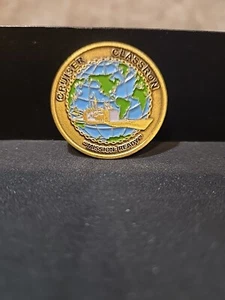 US NAVY CRUISER CLASSRON MISSION READY CHALLENGE COIN - SEMPER FORTIS - Picture 1 of 3