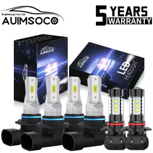 LED Headlights Fog Lights Bulbs Kit For Lexus LS400 Base Sedan 4-Door 1998-2000 - Picture 1 of 16