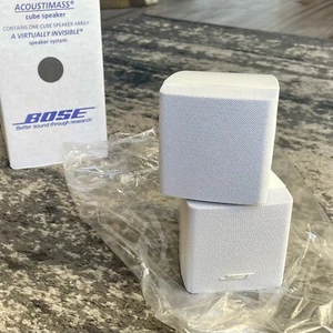 1 Altavoz Bose Como Nuevo Doble Cubo DoubleShot Estilo de Vida Acoustimass Blanco. - Imagen 1 de 9
