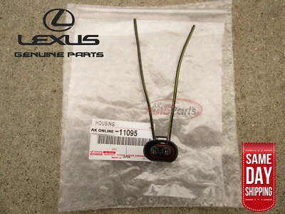 04 - 06 LEXUS ES330 2 PIN FRONT HEADLIGHT HIGHBEAM PIGTAIL CONNECTOR OEM NEW Foto 1 de 4