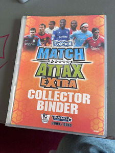 09/10 Topps Match Attax Premier League Trading Cards Binder with 112 Cards