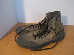 CABELA'S Camoflauge STEEL SHANK CAMO HIGH TOP SHOES~Canvas Upper~Men's 9 - Picture 1 of 5