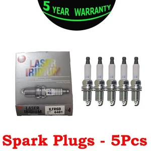 5PC Laser Iridium Resistor ILFR6B #6481 Spark Plugs For Subaru B9 Volvo S80 - Picture 1 of 15