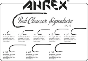 Ahrex SA210 Bob Clouser Fly Tying Hooks Streamer Small Barb Ultra Sharp - Picture 1 of 7