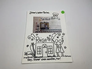 Raise The Roof Shiner’s Tattoo Parlor  Counted Cross Stitch Pattern 9P - Picture 1 of 3