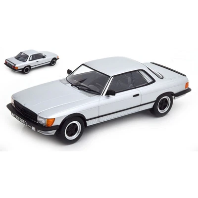 MERCEDES S-CLASS 500SLC 6.0 AMG 1985 SILVER/MATT BLACK 1:18 Kk Scale Auto Strada - Immagine 1 di 3