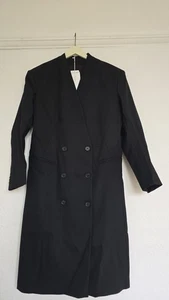 H&M Studio Collection Wool-blend Black Blazer Coat size S Small BNWT - Picture 1 of 4