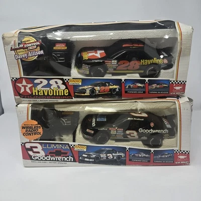 Dale Earnhardt And Davie Allison RC Race Car Lot 1992 Quality Toys NOS New - Image 1 of 4