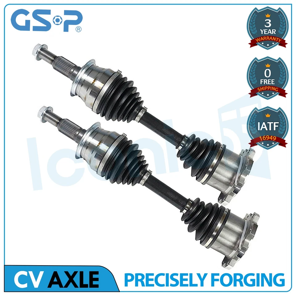 Xtreme Duty Front Pair CV Axle Shaft for GMC Sierra 2500 3500 HD 6.0L 6.6L 4WD - Image 1 of 4