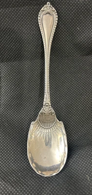 Colher antiga de prata esterlina Lunt colônia antiga 5 e 5/8" rara com marca de toalha - Imagem 1 de 4