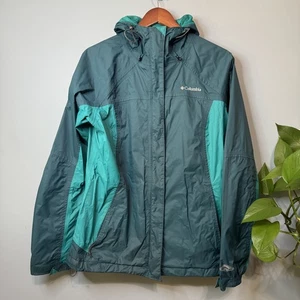 Columbia Arcadia Omni Tech Rain Jacket with Hood. Green. Women’s Large - Picture 1 of 17