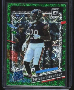2023 Panini Donruss Optic Rated Rookie Green Volocity Tyrique Stevenson Chicago - Bild 1 von 2