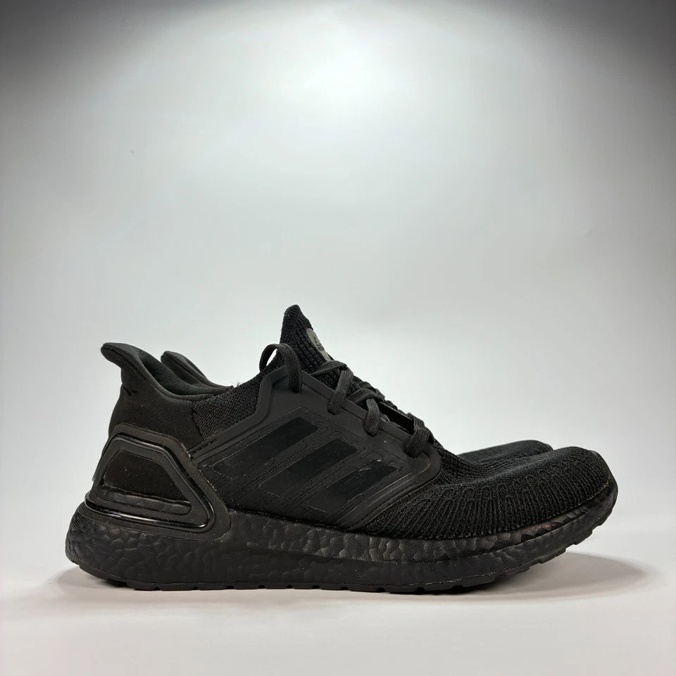 Adidas Ultraboost 20 Triple Black Lace Up Running Shoes FU8498 Women's Size 8 - Image 1 of 4