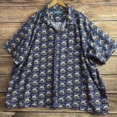 Camisa vintage Big Dogs para hombre 5XL abotonada Who’s Your Daddy AOP hawaiana Foto 1 de 4