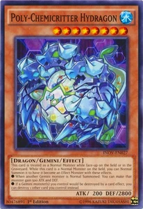 Poly-Chemicritter Hydragon Common Invasion: Vengeance YuGiOh Card - Picture 1 of 1